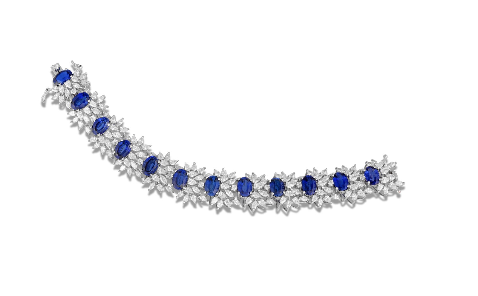 Sapphire and diamond bracelet
